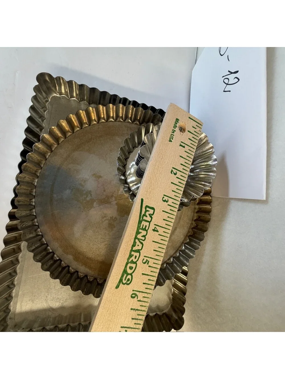 Vintage French Fluted Tart Pan & Mold Lot - Made in France - Storage B-12